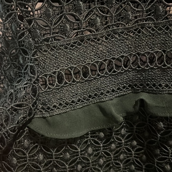 Zara green lace frill top - M - Picture 2 of 7
